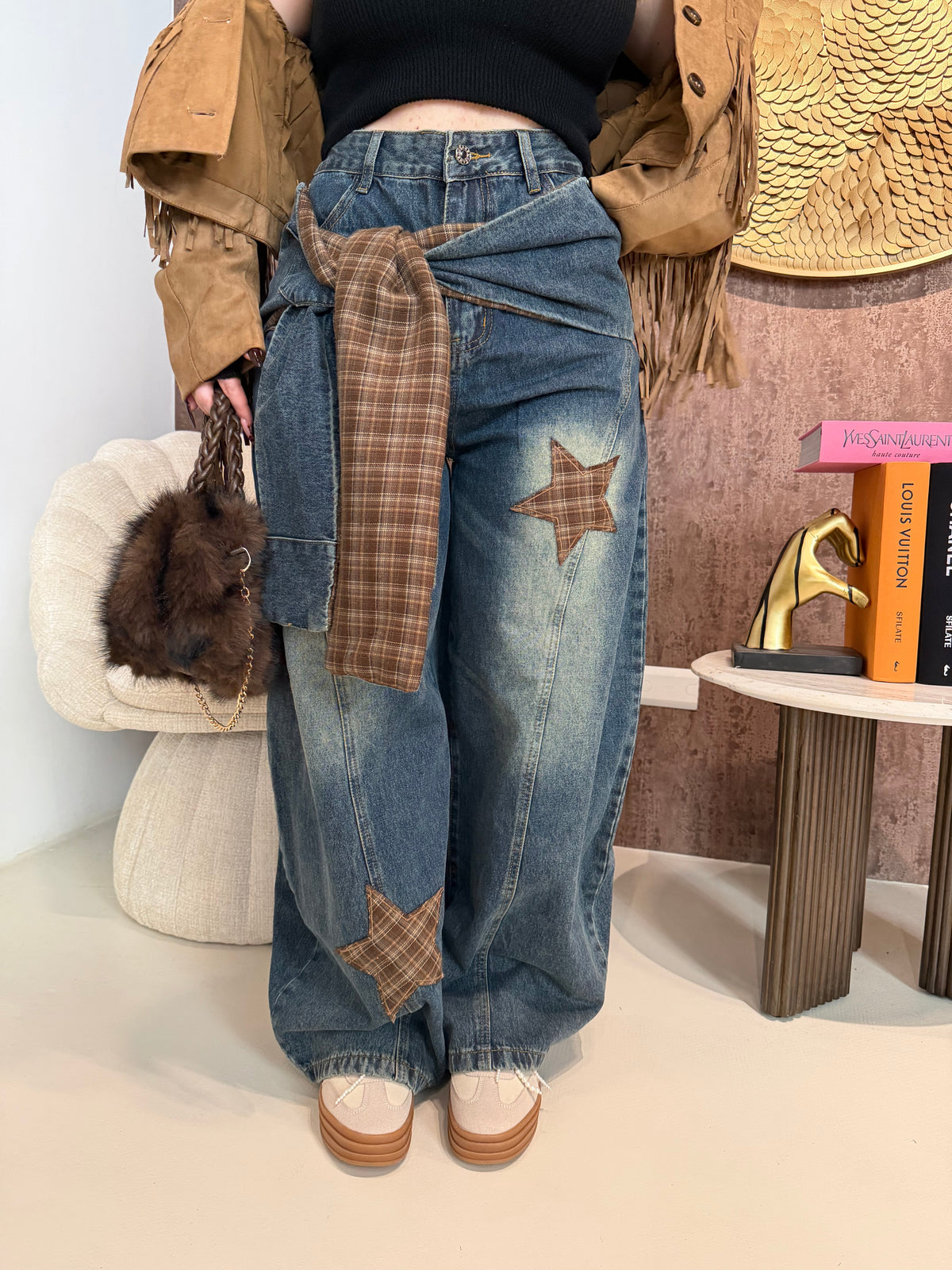 Jeans Street Style con Fascia Rimovibile