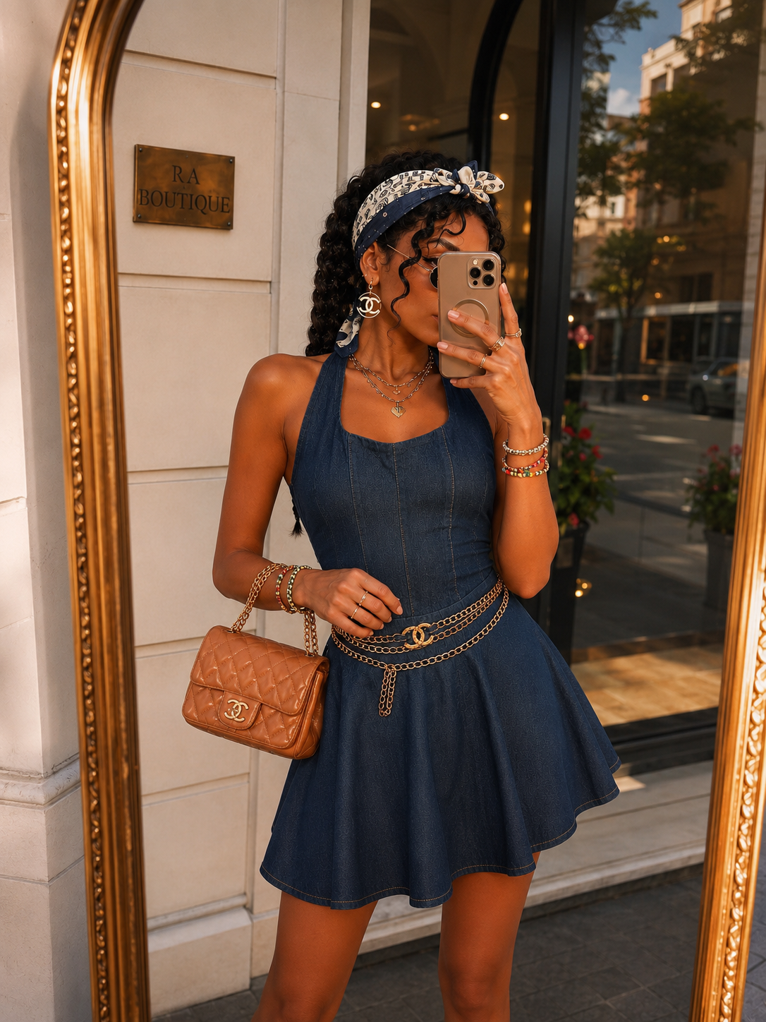 Abito Denim Corset