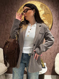 Blazer in tweed