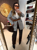 Pantalone con strass choco