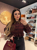 Camicia Rockwood a Quadri con Borchie