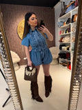Completo Denim Lace Glam
