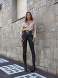 Camicia metal gold