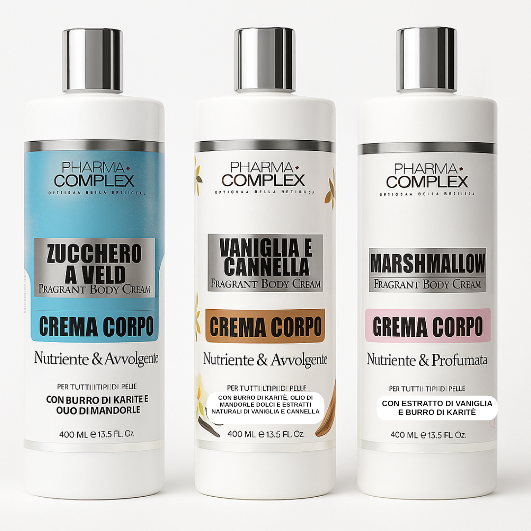 Bagnoschiuma 500ml e creme corpo 400ml vari gusti