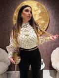 Camicia a Pois con Fiocchi Gioiello