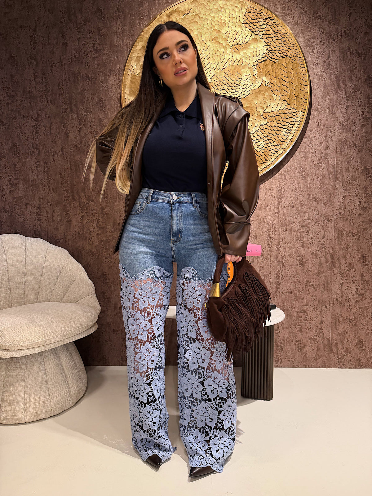 Jeans Bloom Lace