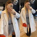Cappotto lungo panna