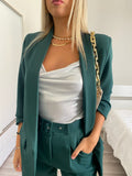 Completo giacca e pantalone verde bottiglia