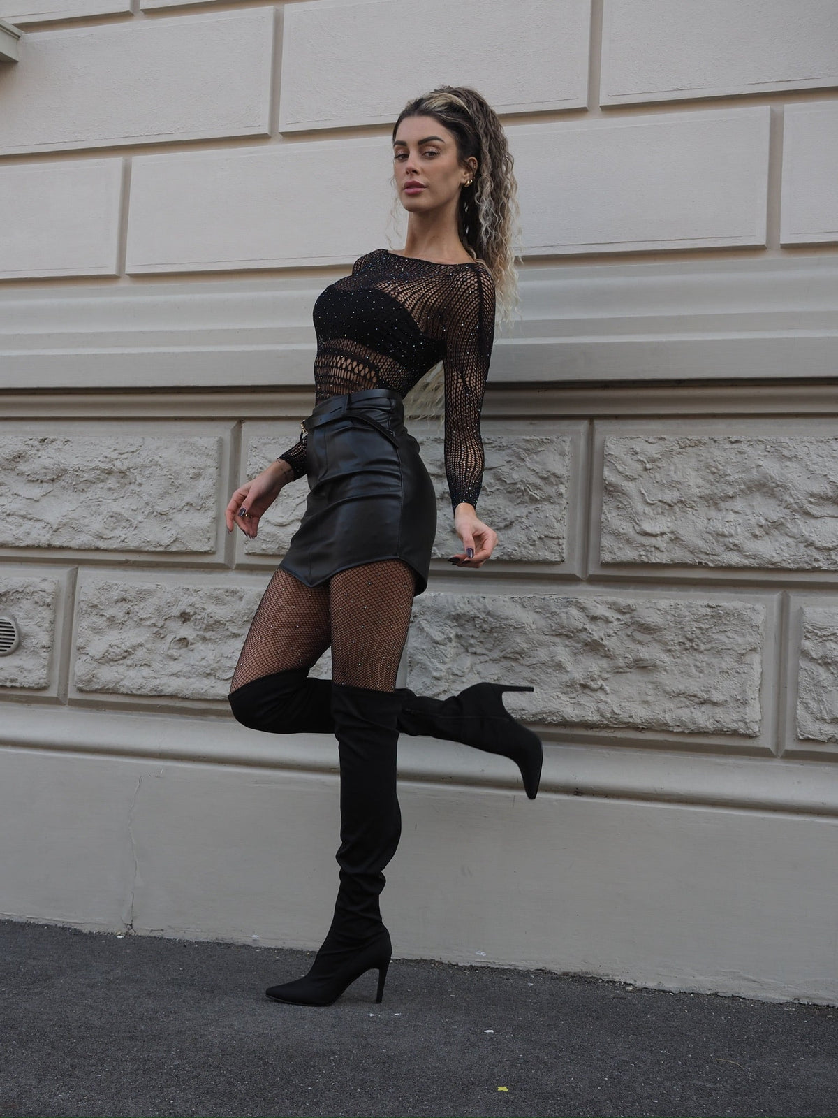 Calze con strass