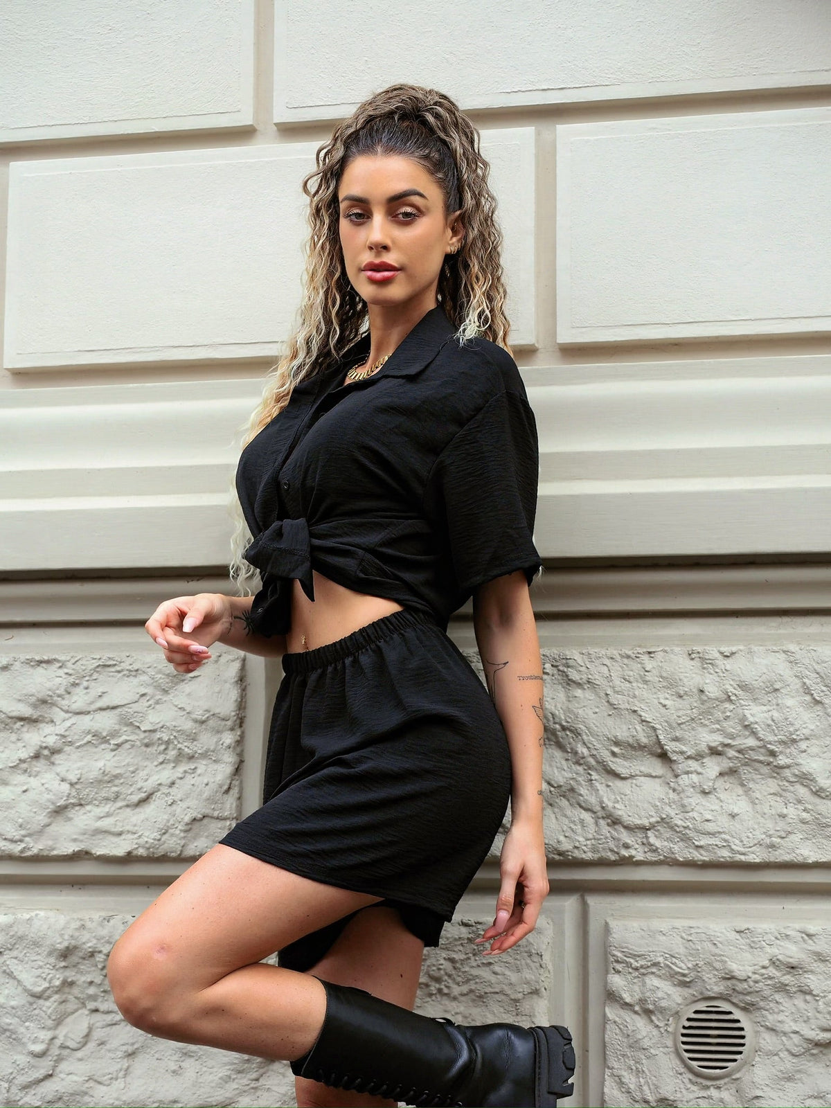 Completo tre pezzi nero