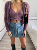 Due pezzi Cardigan e top glicine