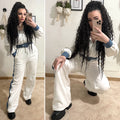 Tuta sportiva in denim