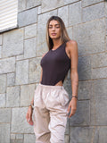 Pantalone beige cargo