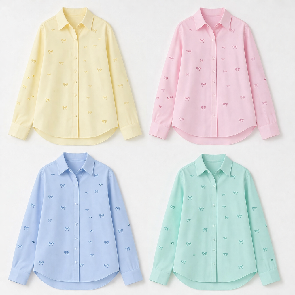 Camicia con fiocchetti