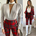 Body bianco con choker