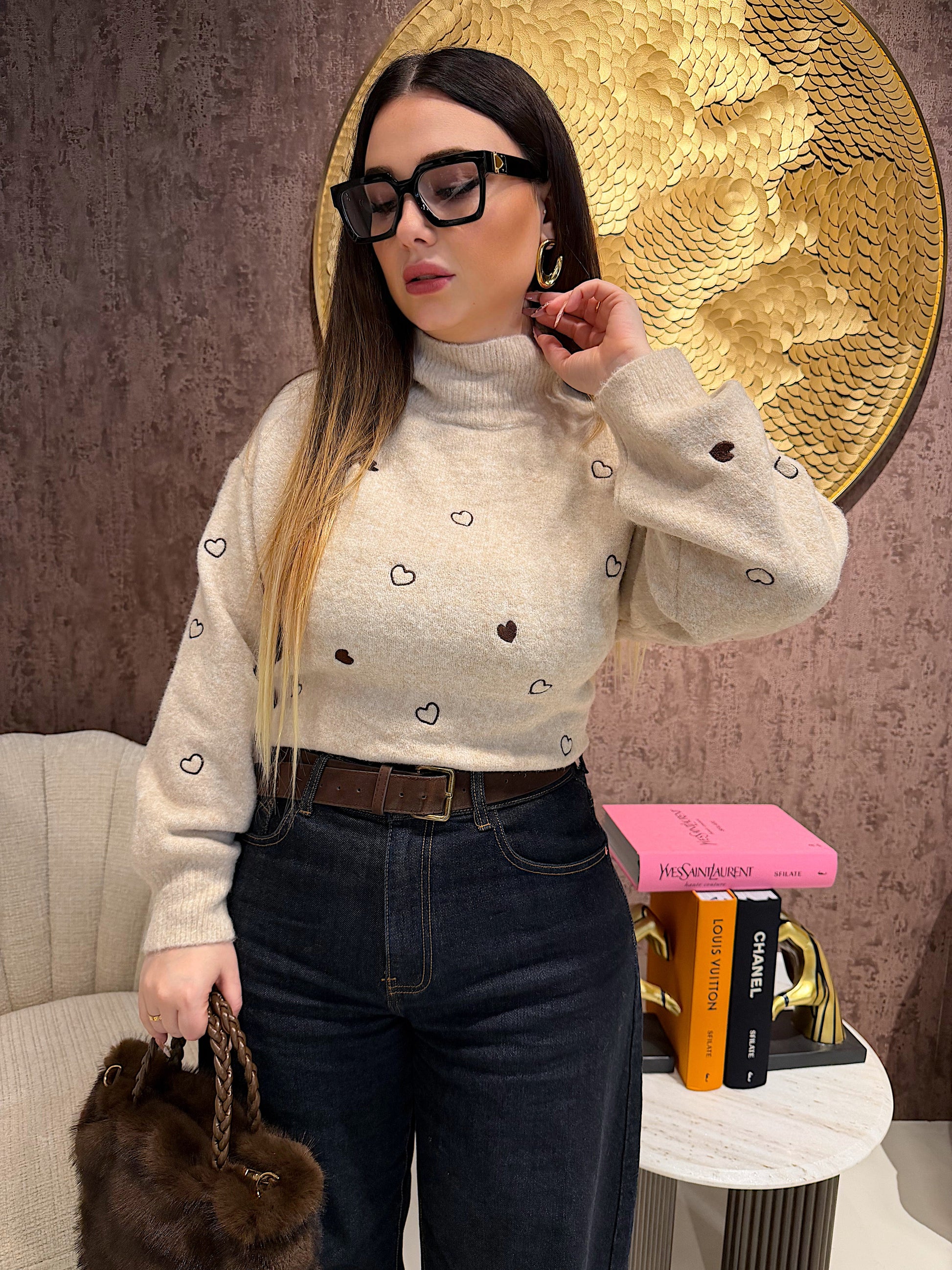 Maglione Heart Rain