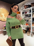 Maglione o mini dress menta