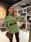 Maglione o mini dress menta