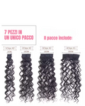 Extension 200GR 7 Clip Riccio Morbido vari colori