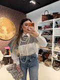 Camicia Layered Chic con maglioncino integrato