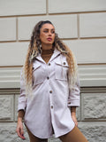 Giacca con bottoni beige