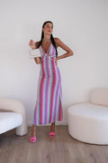 Abito con sfumature rosa