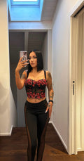 Leggins con trasparenza laterale