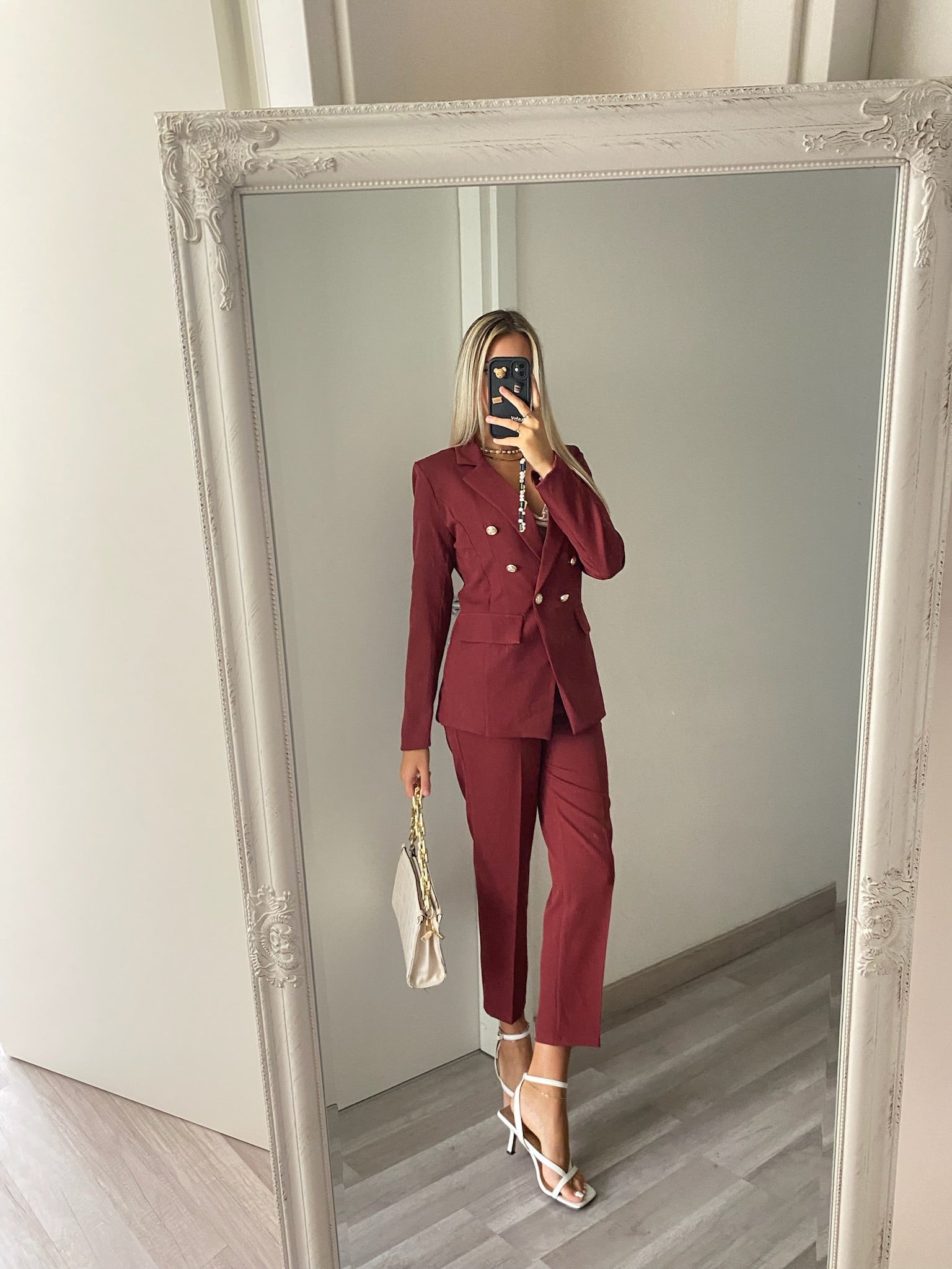 Completo doppio petto bordeaux