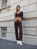 Completo casual/elegant choco