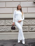 Completo basic maglia e pantalone bianco