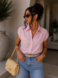 Camicia a righe cherry