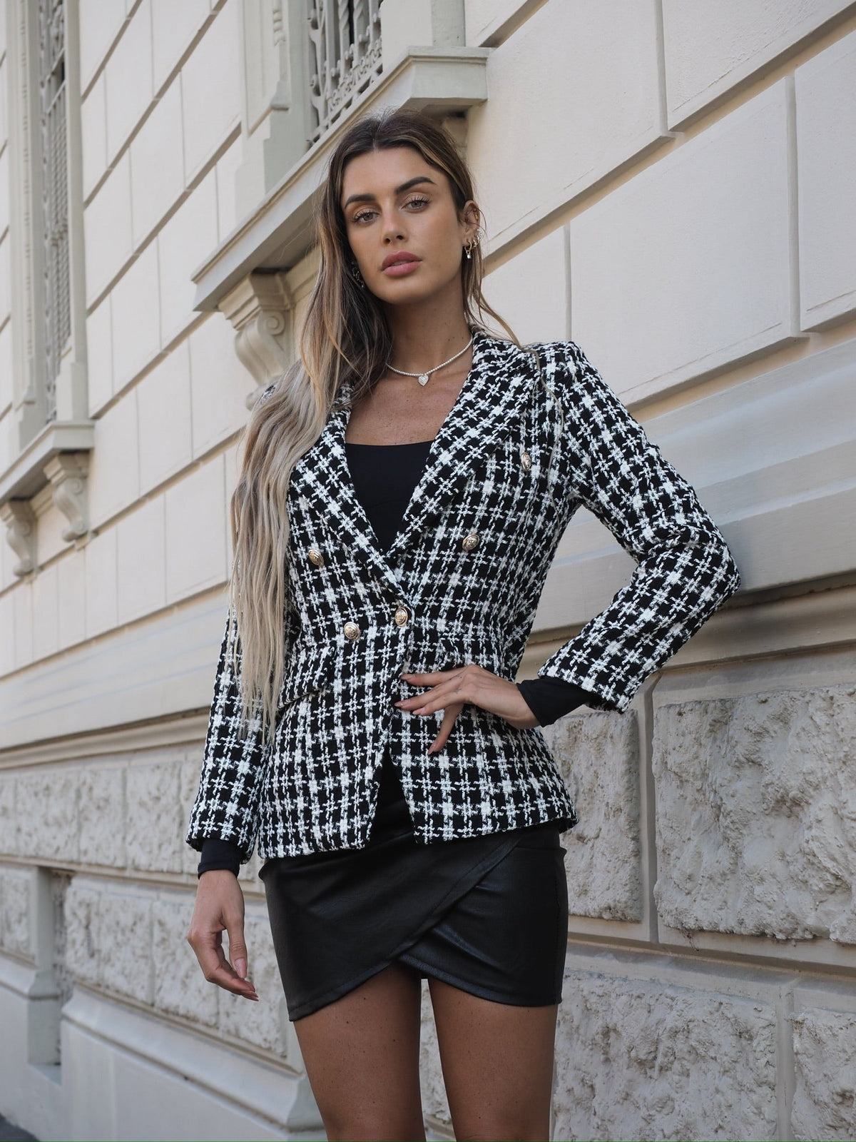 Giacca pied de poule