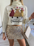 Gonna con paillettes oro