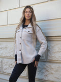 Giacca Teddy soft nude