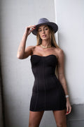Abito nero bustier