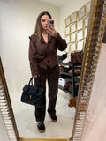 Giacca in Suede con Cintura