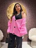 Cardigan in maglia con polsino