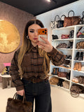 Camicia Rockwood a Quadri con Borchie