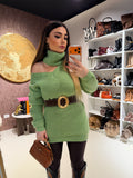 Maglione o mini dress menta