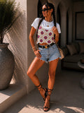 T-Shirt Crochet Flower Layer