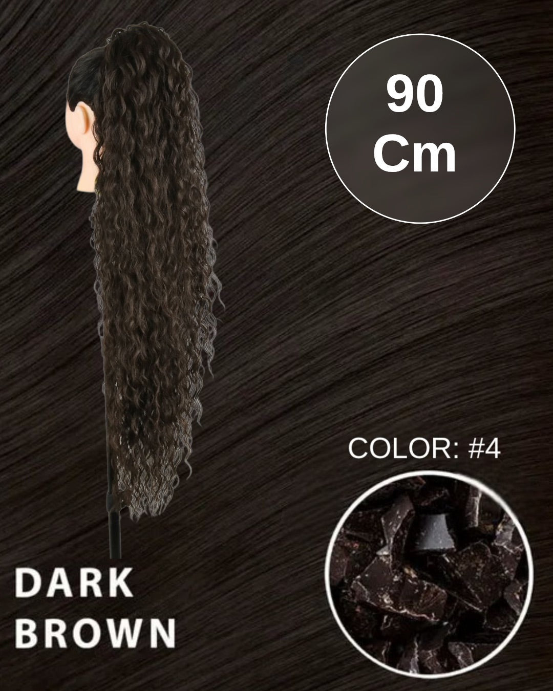 Coda extra long 90cm Riccia con Coulisse vari colori
