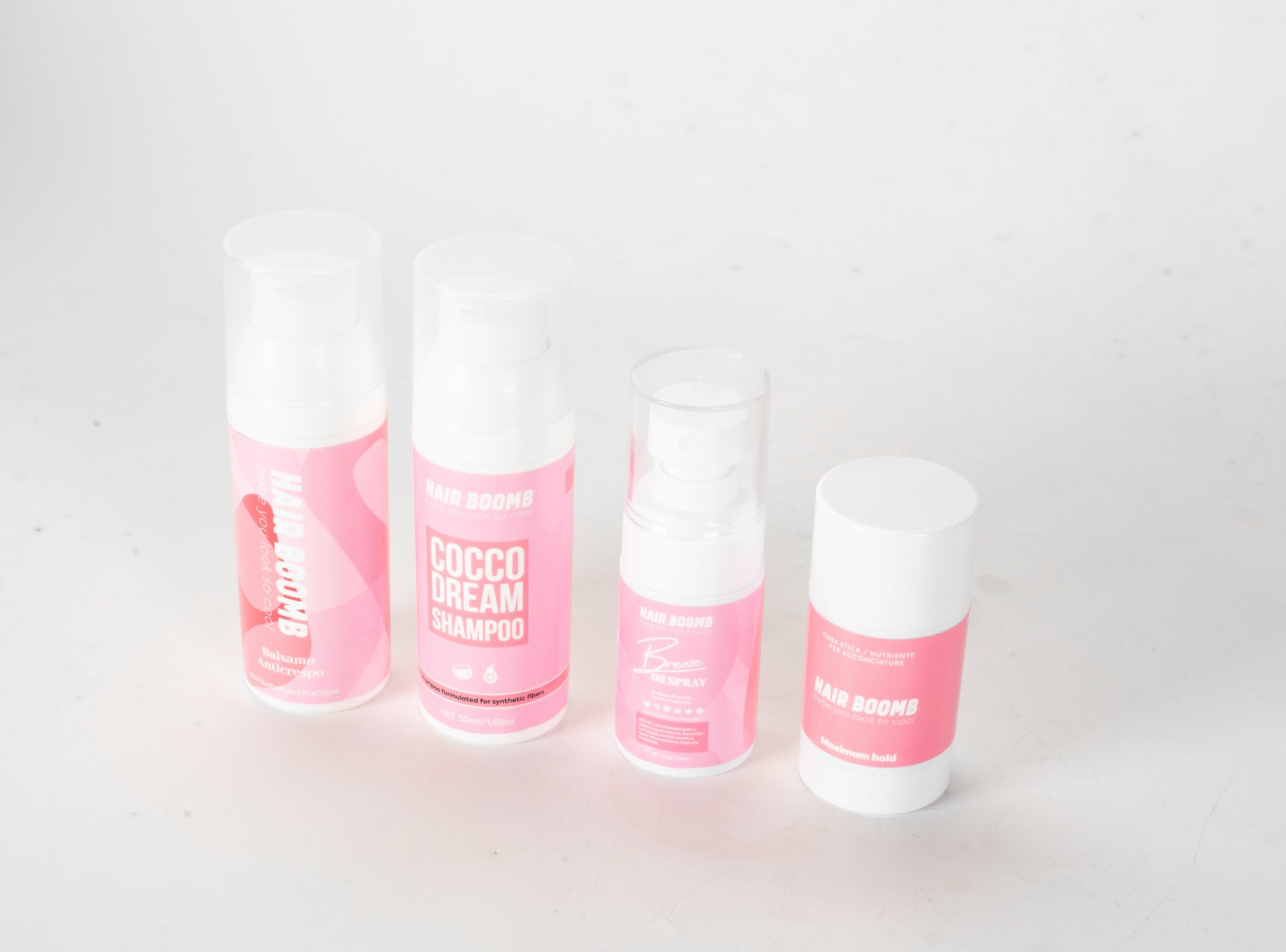 Kit 4 pezzi mini size per la cura delle extension