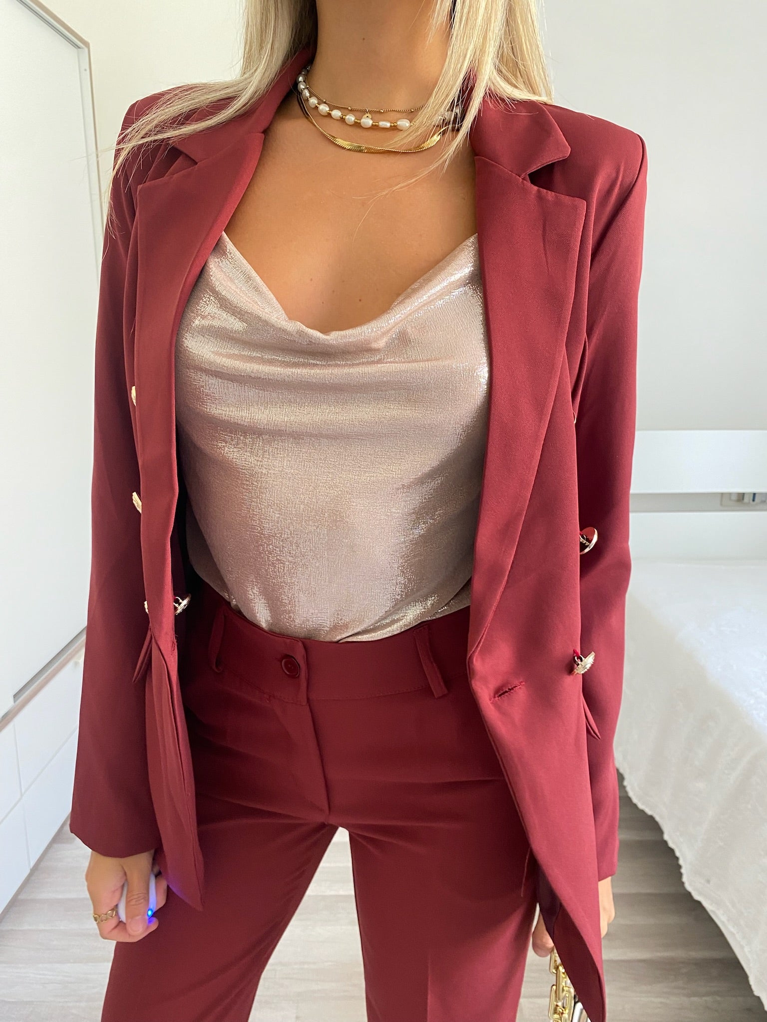 Completo doppio petto bordeaux