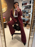 Completo due pezzi a righe
