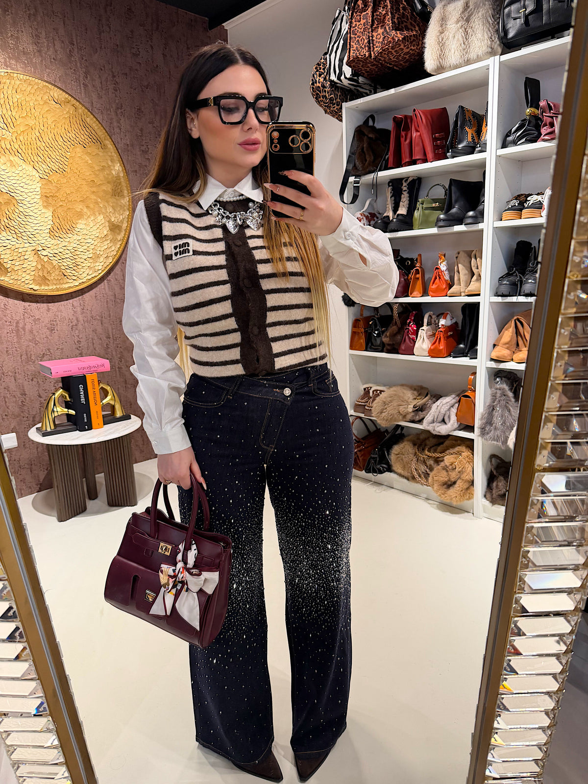 Gilet a righe