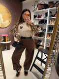 Gilet con cuore maculato i bottoni laterali