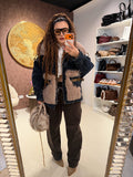 Giaccone Denim Luxury Fur