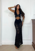 Completo top e gonna in pizzo