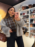 Maxi camicione con borchie