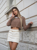 Gonna cargo beige
